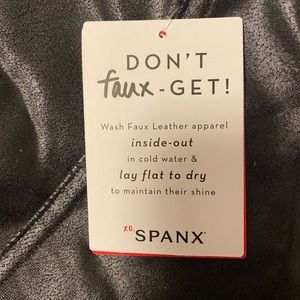 Faux Leather Spanx leggings